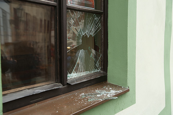 A2B Glass are able to board up broken windows while they are being repaired in Ilkeston.